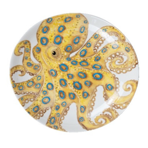 Italian - Ocean Blue Ring Octopus Platter