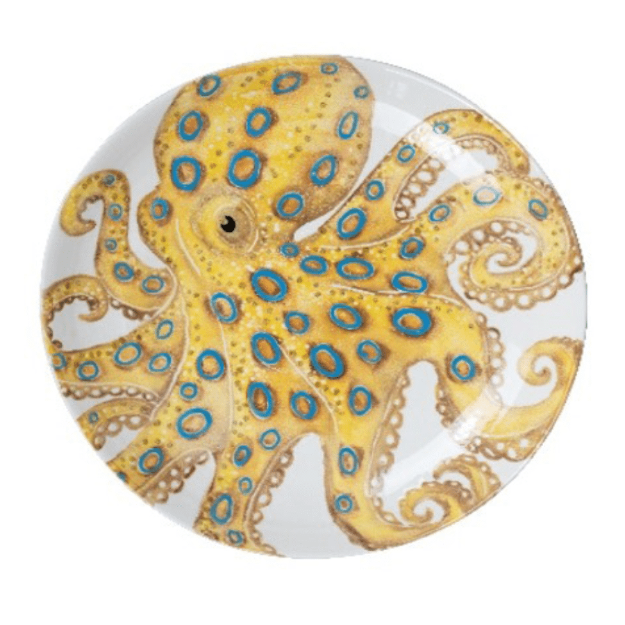 Italian - Ocean Blue Ring Octopus Platter