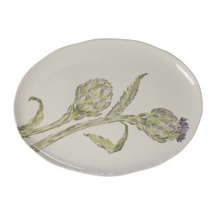 Italian - Vegetables Artichoke Large Oval Platter