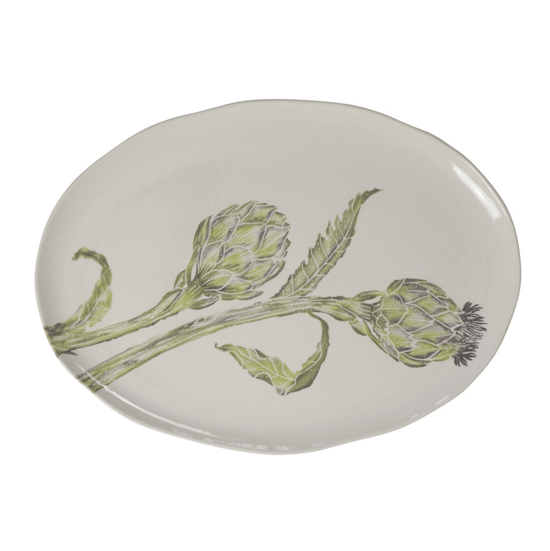 Italian - Vegetables Artichoke Large Oval Platter