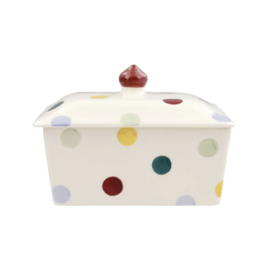 Emma Bridgewater - Spongeware Polka Dot Butter Dish