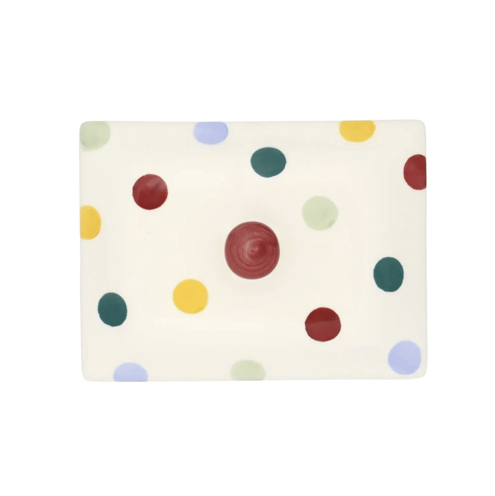 Emma Bridgewater - Spongeware Polka Dot Butter Dish - Image 2