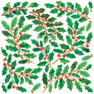 Napkins Cocktail – Winter Holly