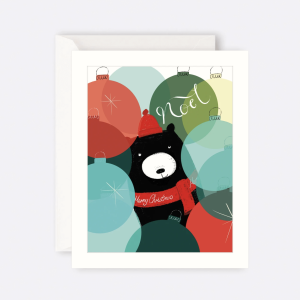The Art File - Card Bear Christmas Noel