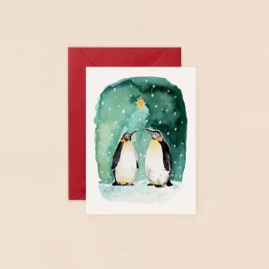The Art File - Mini Card Penguins