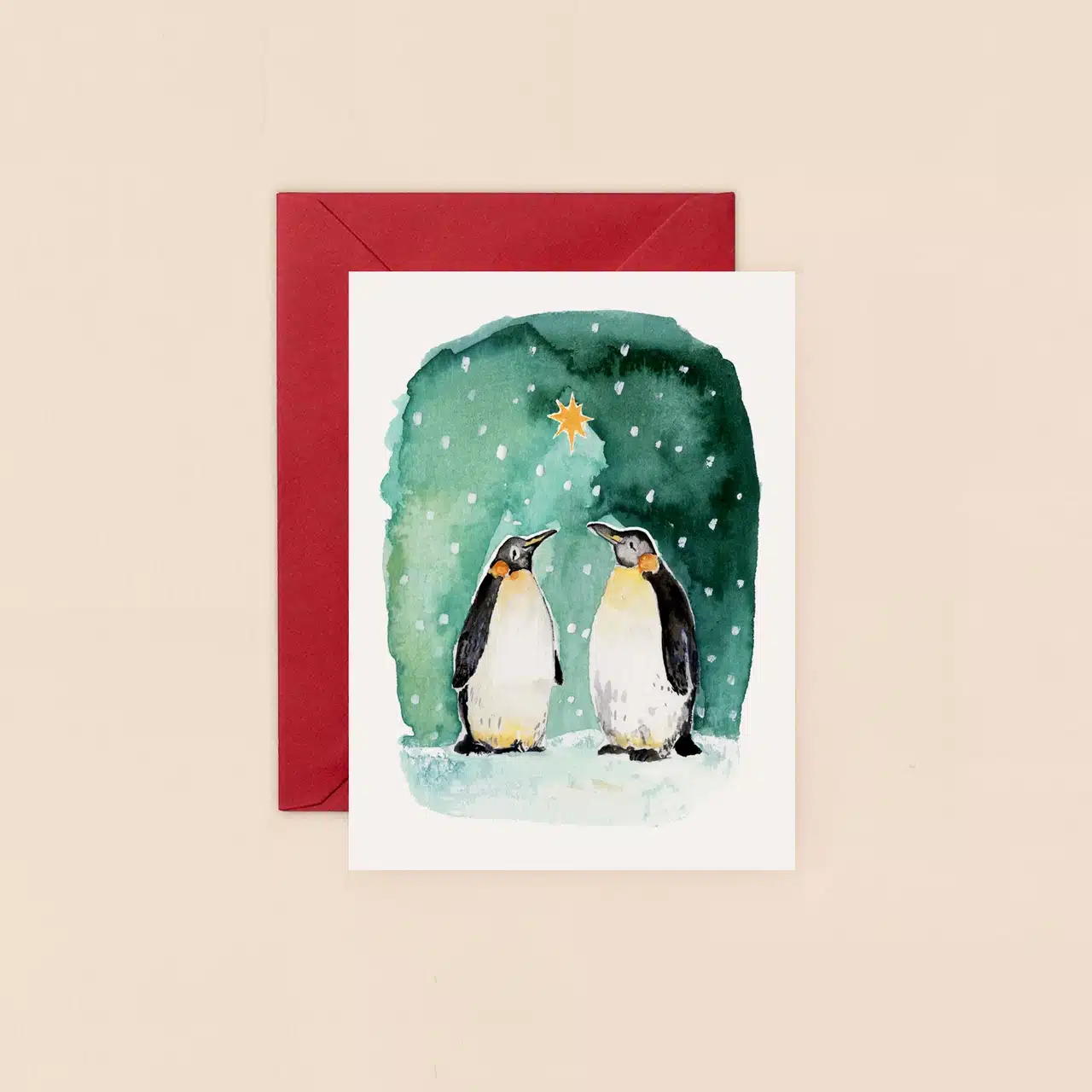 The Art File - Mini Card Penguins