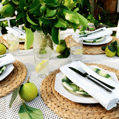 table setting decor styling